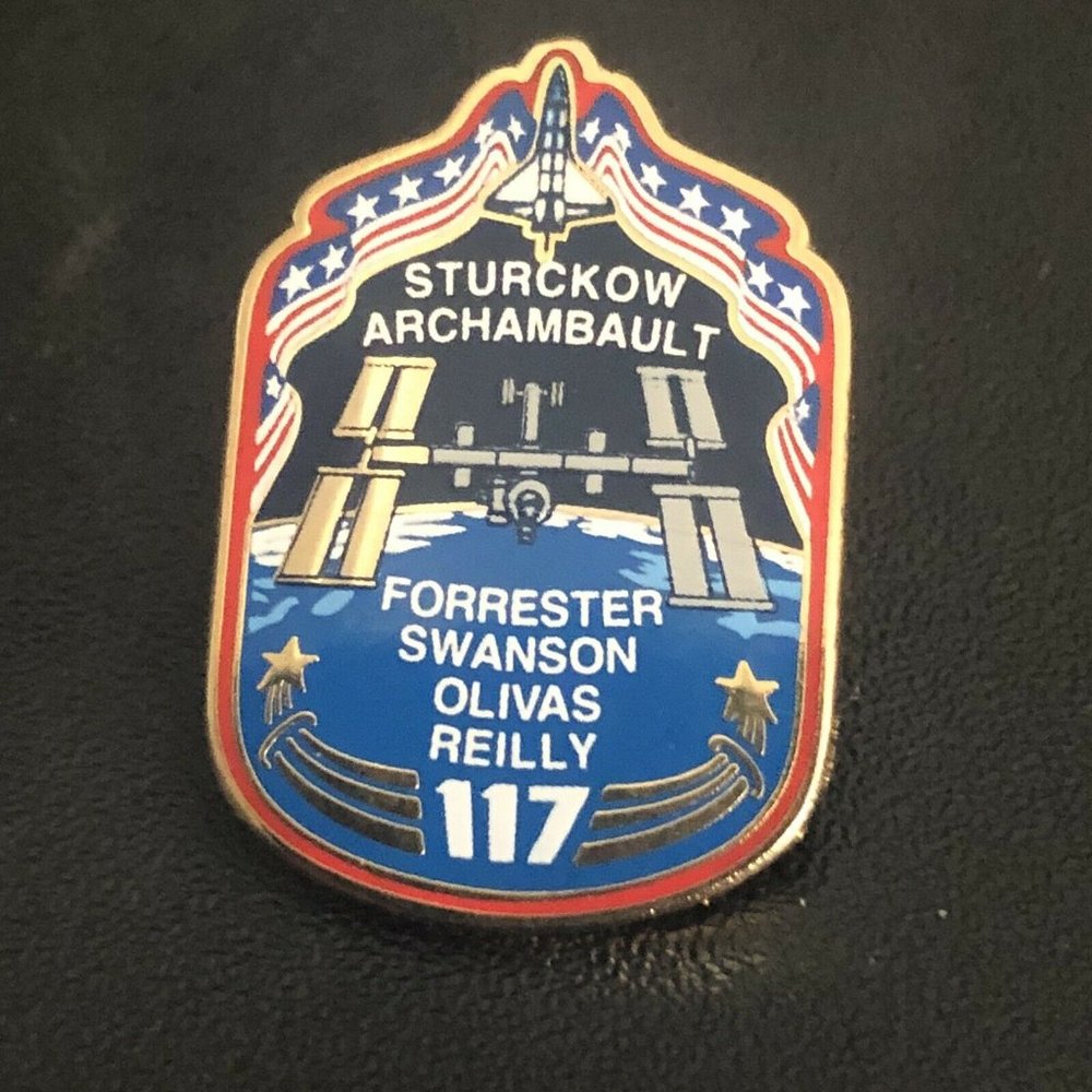 2007 Nasa STS-117 Sturckow Archambault Forrester Swanson Reilly Launch Pin